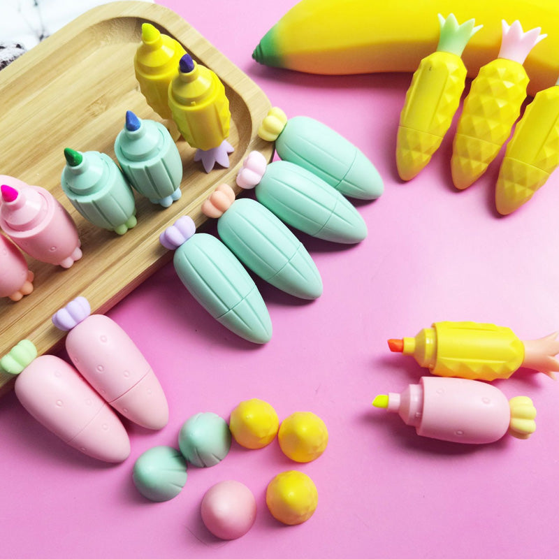 Komto Carrot Shape Highlighter Set