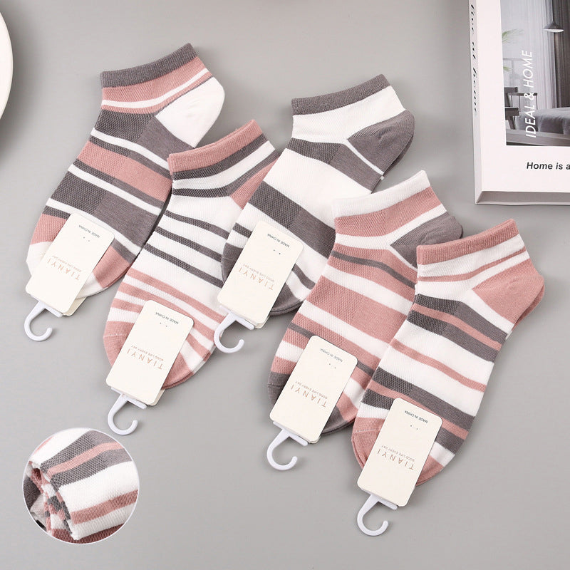 Pack of 5 Double Dry Moisture Wicking No Show Socks