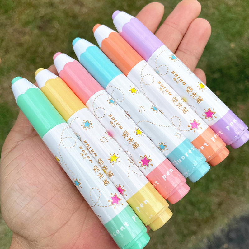 Set of 6 Fluorescent Cartoon Printed Market Set