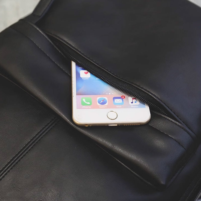 Korean Version Travel PU Leather Backpack