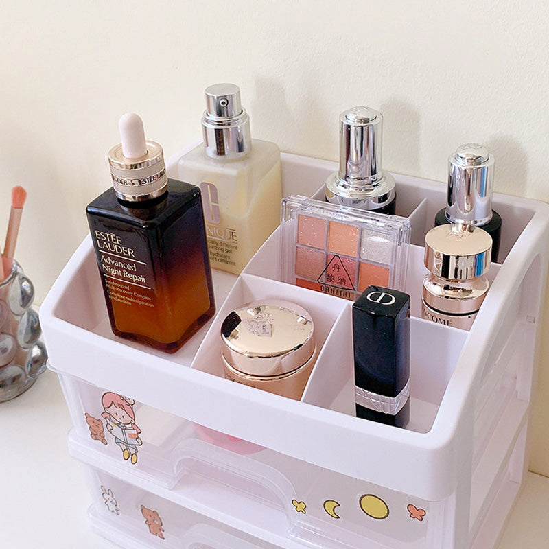 2 Layers Desktop Storage Box Drawer