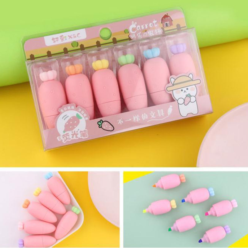 Komto Carrot Shape Highlighter Set
