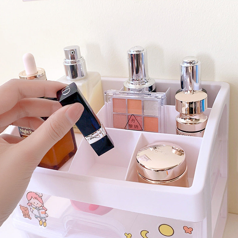 2 Layers Desktop Storage Box Drawer