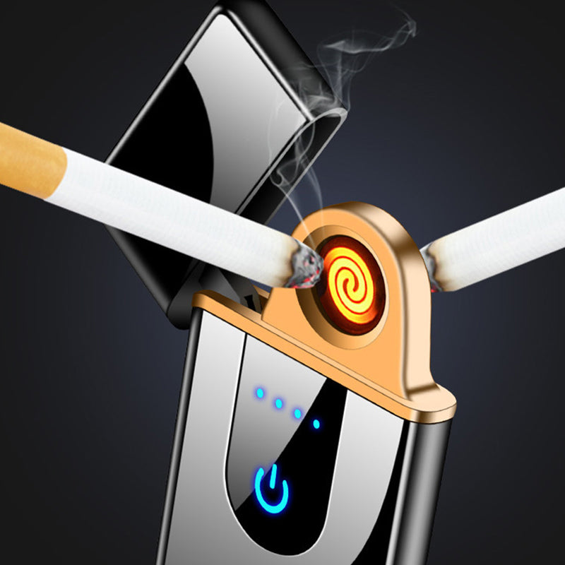 Luxury Electric Rechargeable LCD Touch Lighter