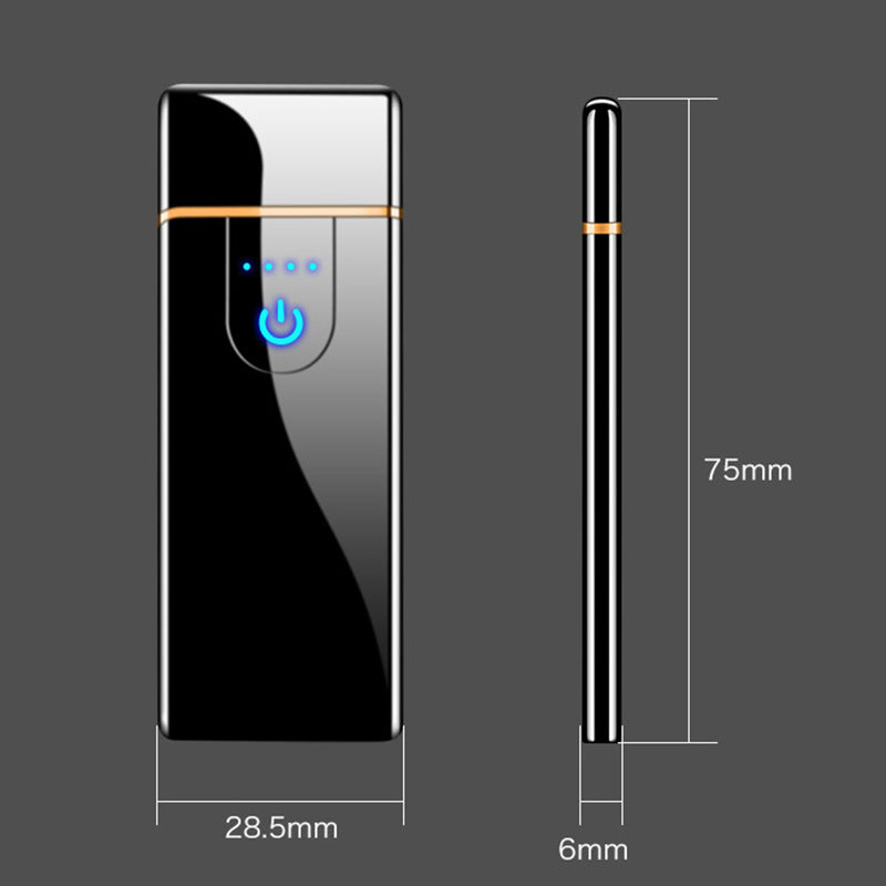 Luxury Electric Rechargeable LCD Touch Lighter