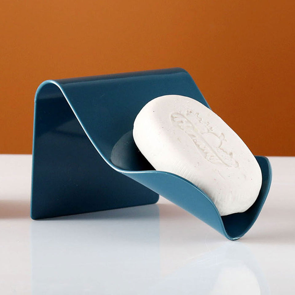 Set of 2 Self Adhesive Wall Mounted Draining Soap Holder