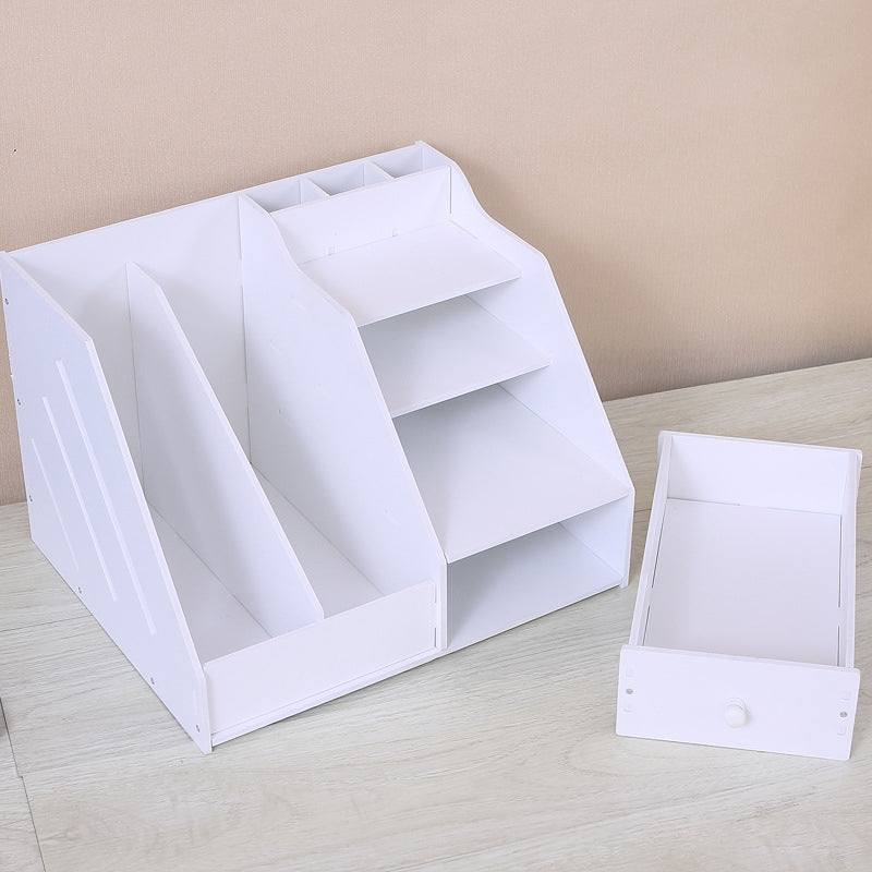 Multi-Layer Table Organizer Storage Box with Drawer