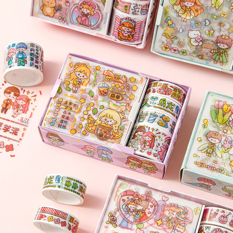 Kawaii Washi Tape & Sticker Box Set