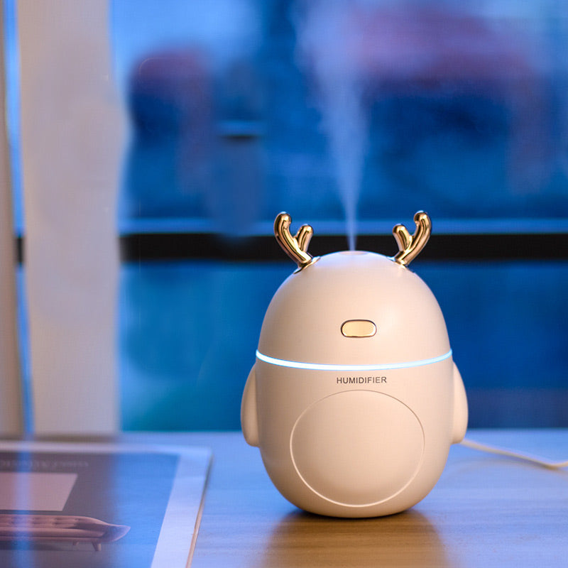 Deer Face Mini USB Humidifier Aroma With Fan and Lamp