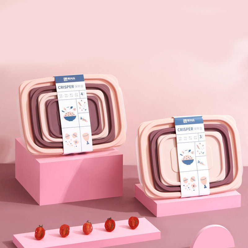 Set of 4 Fresh-Keeping Food Storage Box