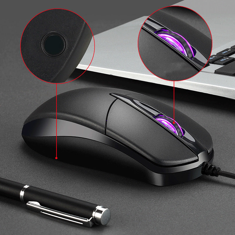 Soundless Wired Desktop Computer Mouse
