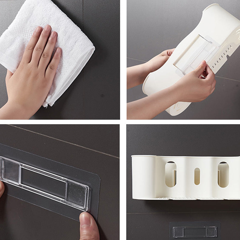 Wall-Mounted Large Capacity Family Toothbrush Rack