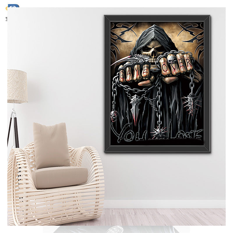 High-Definition 3D Skeleton Wall Poster