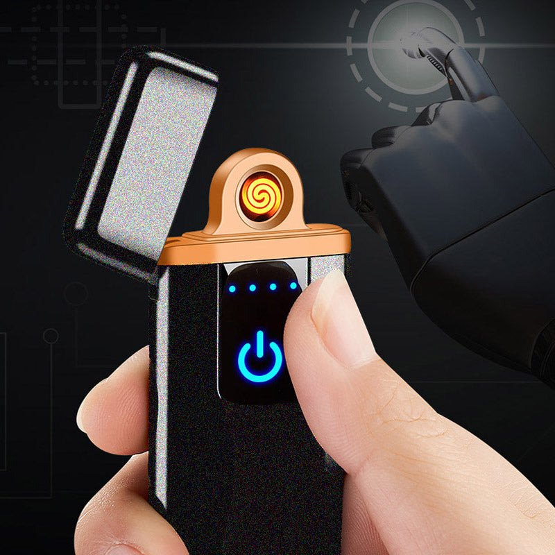 Luxury Electric Rechargeable LCD Touch Lighter