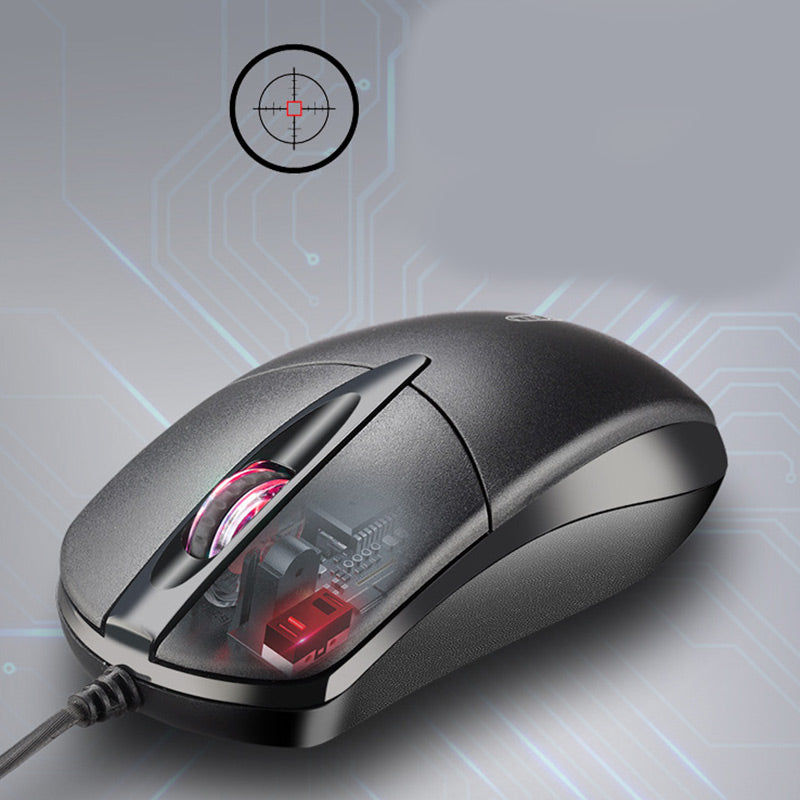 Soundless Wired Desktop Computer Mouse