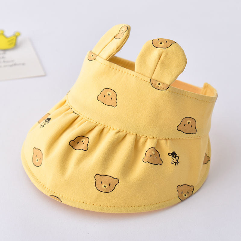 Baby Sunscreen Empty Top Printed Hat