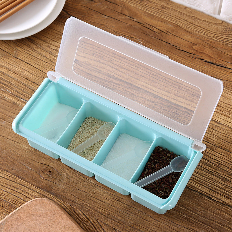 Plain Color Seasoning Jar Storage Box