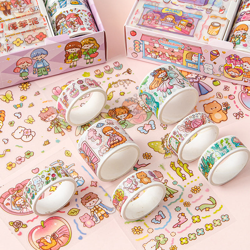 Kawaii Washi Tape & Sticker Box Set