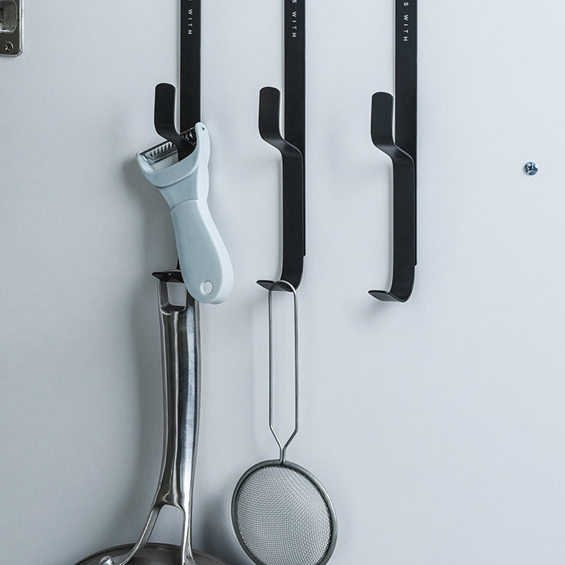Set of 3 Wrought Iron Nail-Free Hangers