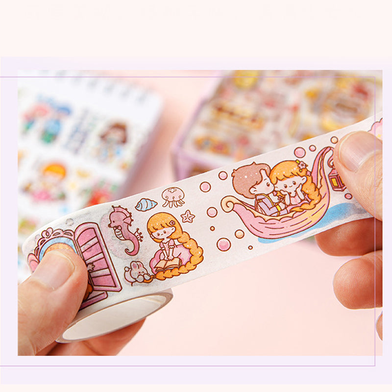 Kawaii Washi Tape & Sticker Box Set