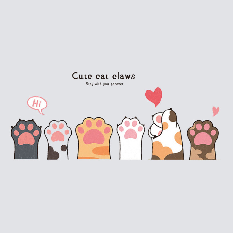 Cute Cat Claws Wall and Door Stickers For Kids