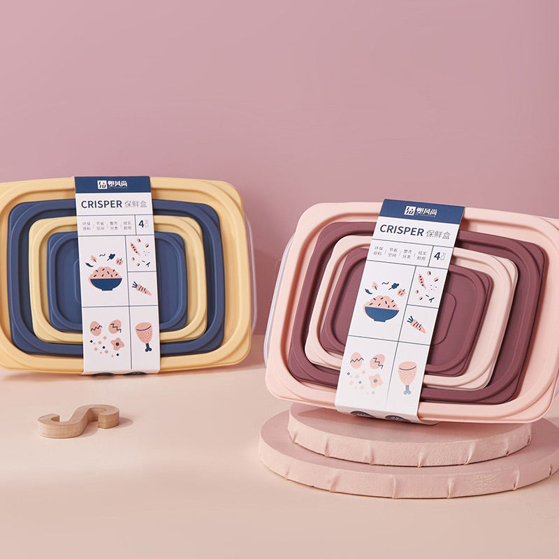 Set of 4 Fresh-Keeping Food Storage Box