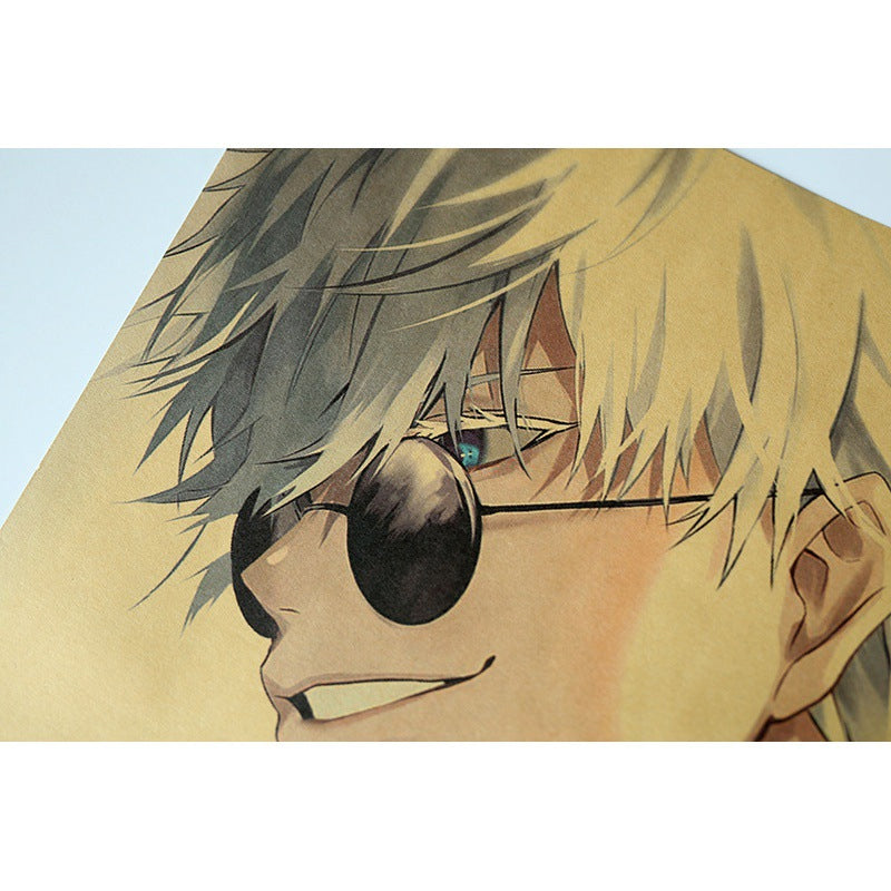 Jujutsu Kaisen Satoru Gojo Kraft Paper Poster