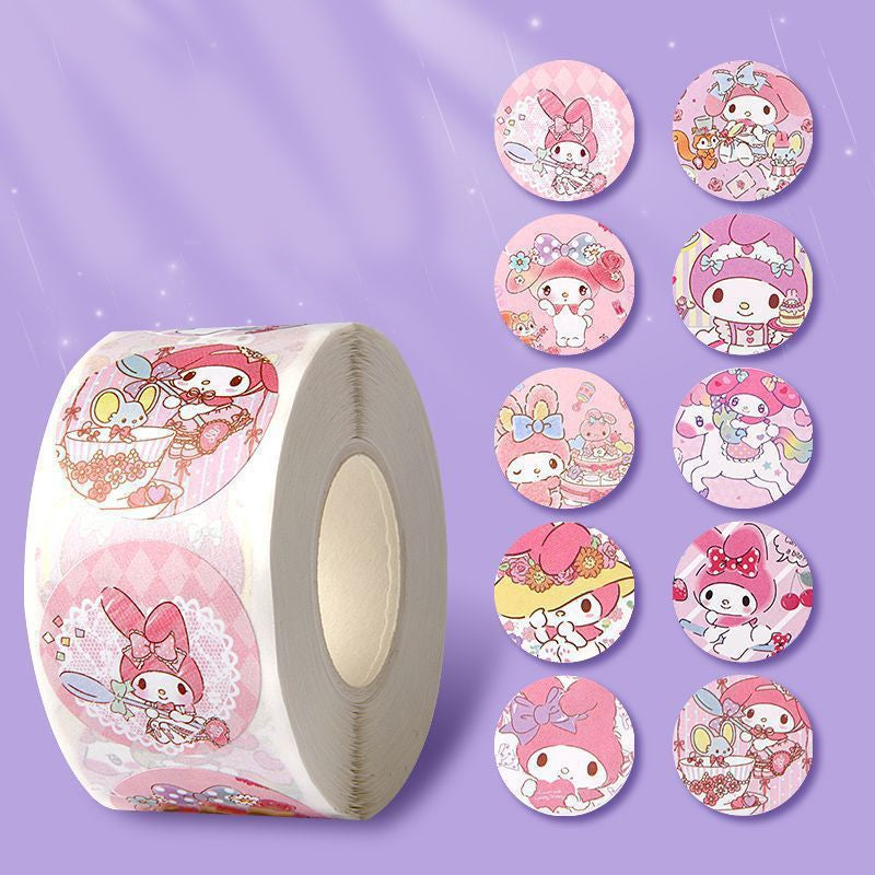 Sanrio Round Stickers Tape Roll