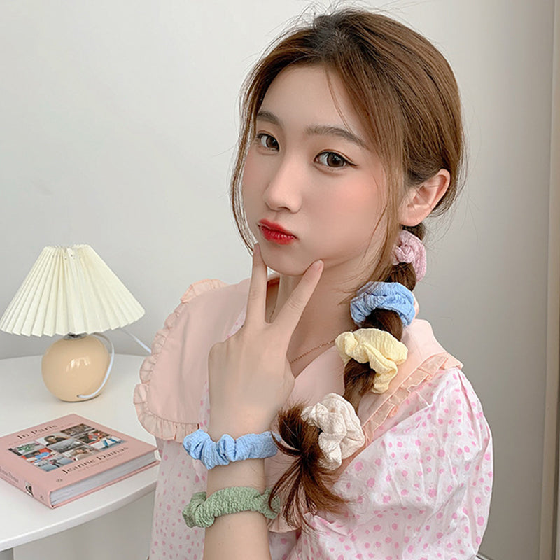 Set of 2 High-Value Korean Style Intestine Hair Ring