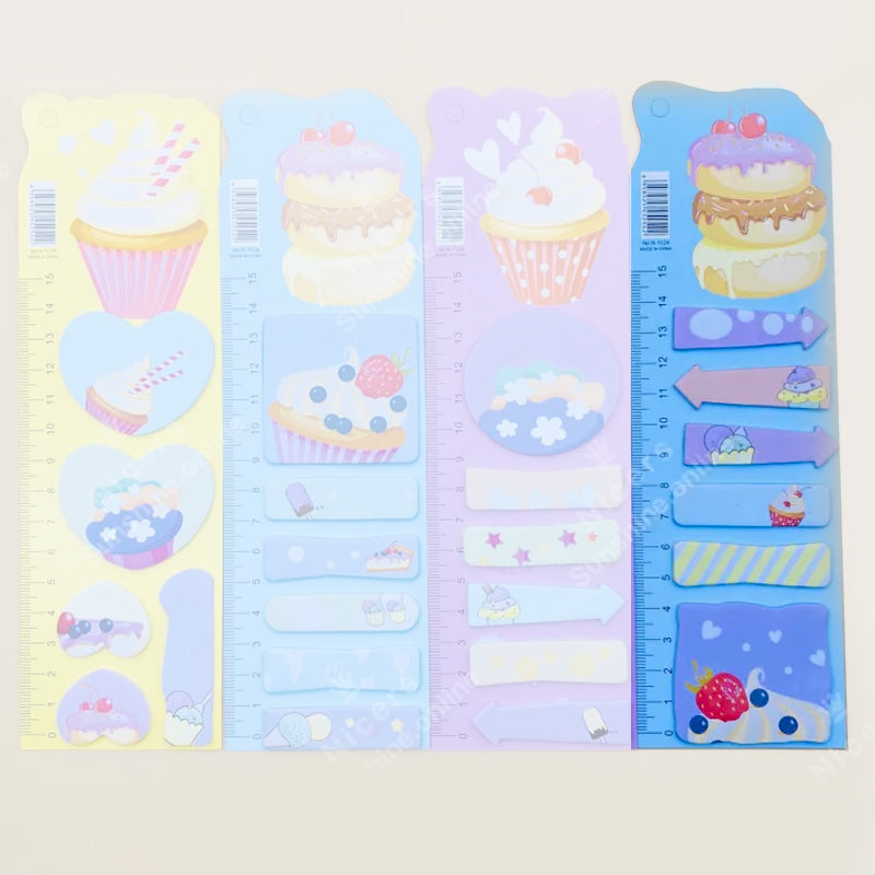 Unique Shape Cupcake Theme Sticky Notes