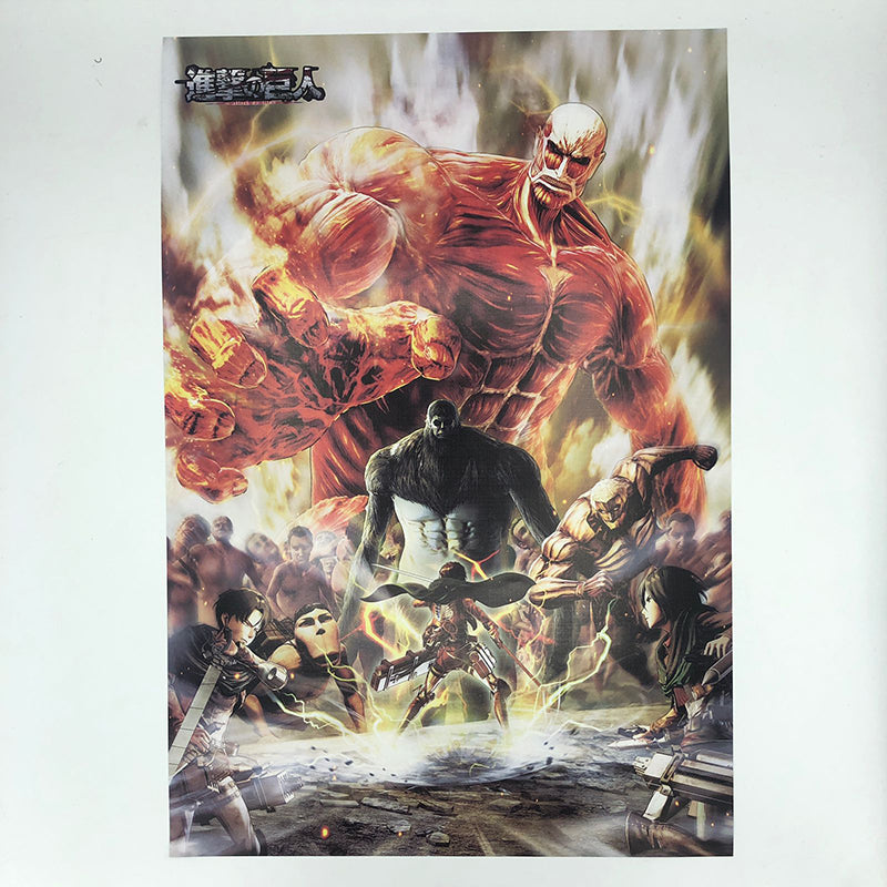 Attack On Titan AOT High Definition Vinyl Vibrant Color Poster