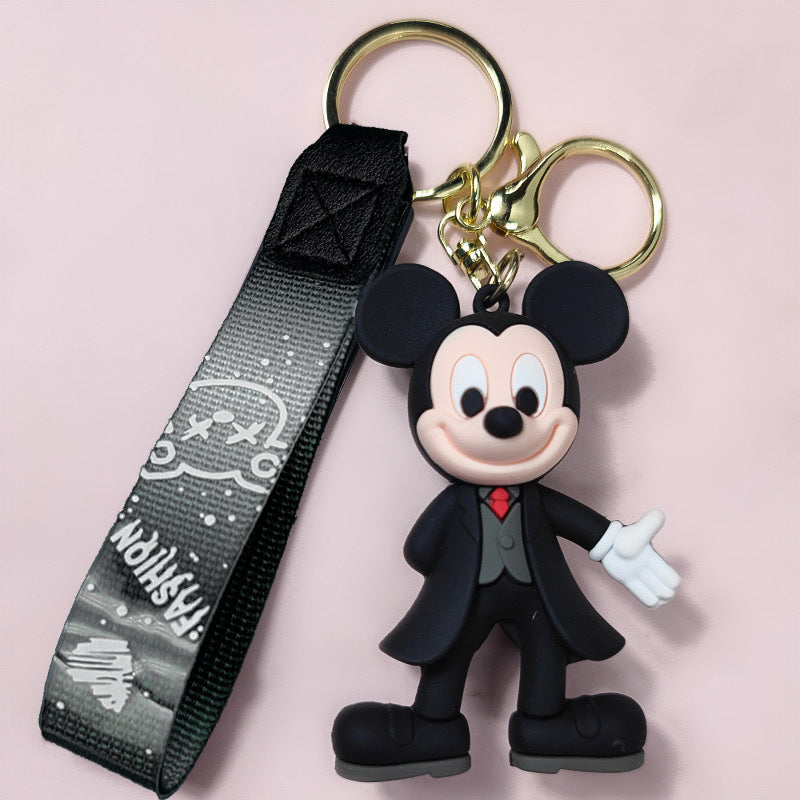 Mickey Minnie Mouse Strap Keychain