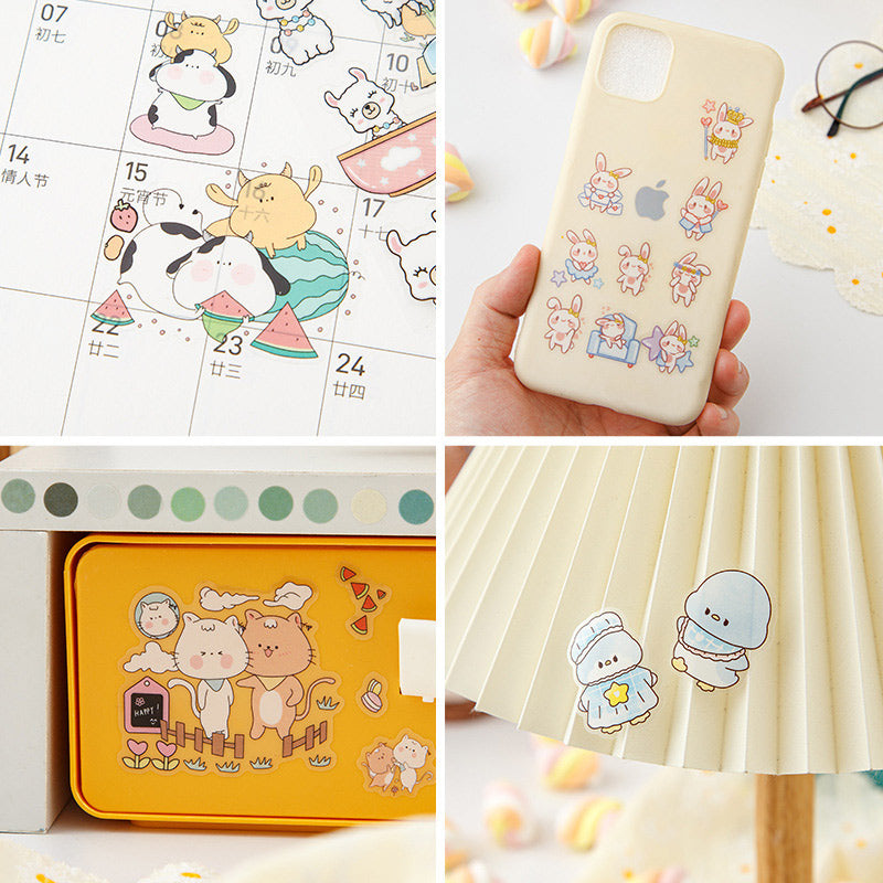 Japanese Ins Cute Cartoon Sticker Set