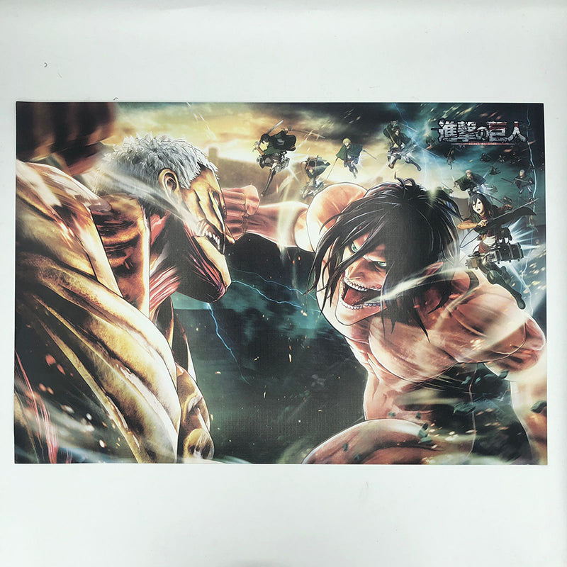 Attack On Titan AOT High Definition Vinyl Vibrant Color Poster