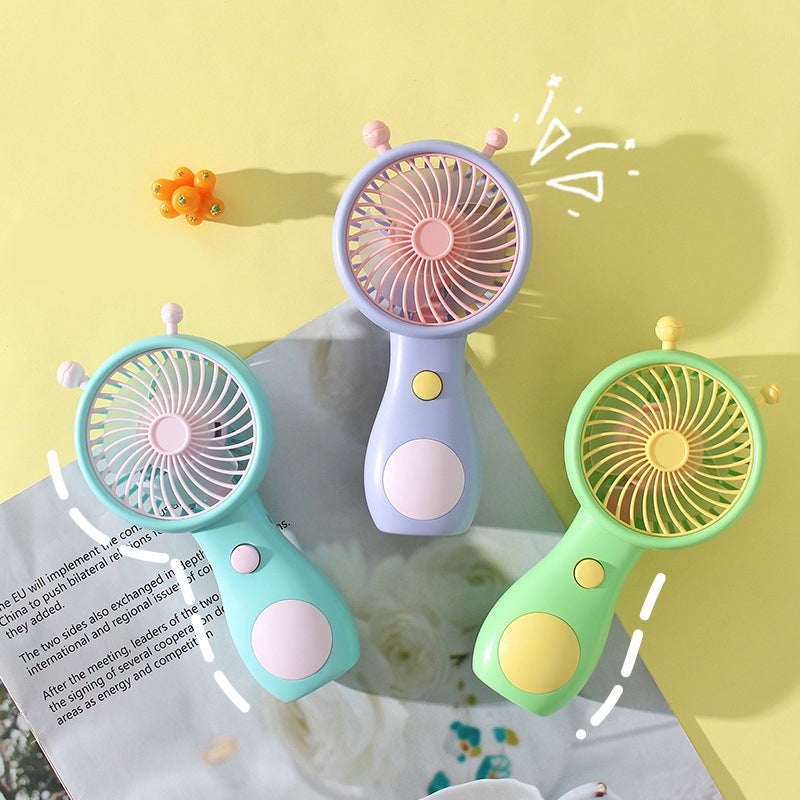 Cute Mini Handheld Fan – Portable Summer Fan for Kids, Travel & Daily Cooling