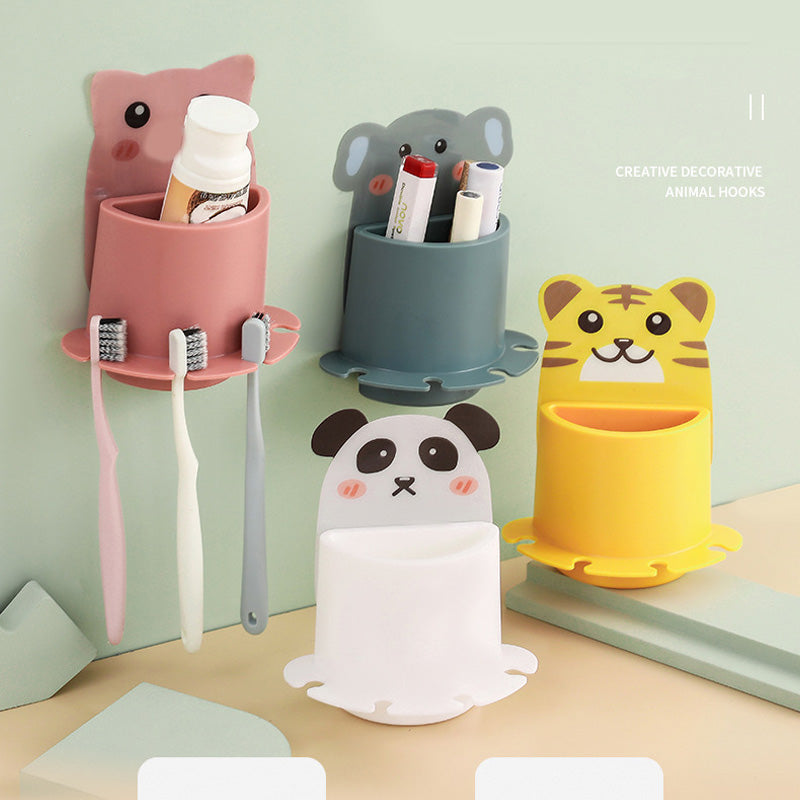 Cartoon Style Paste It Toothbrush Rack