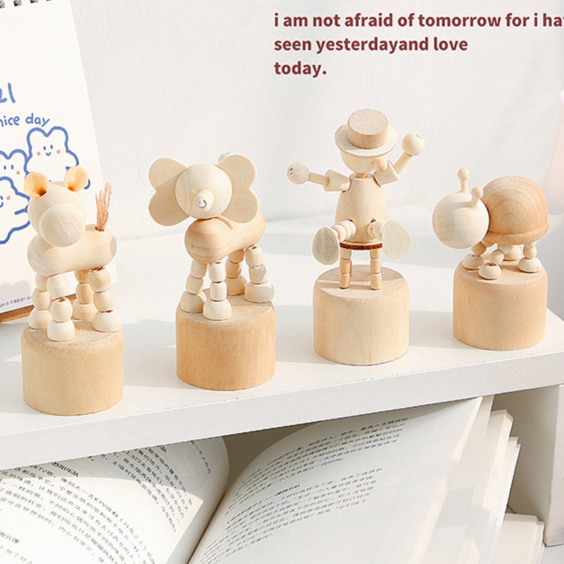 Wooden Animal Mini Desktop Creative Figures