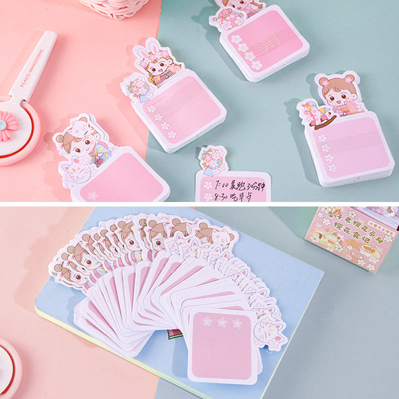 Kawaii Doll Sakura Post-It Notes