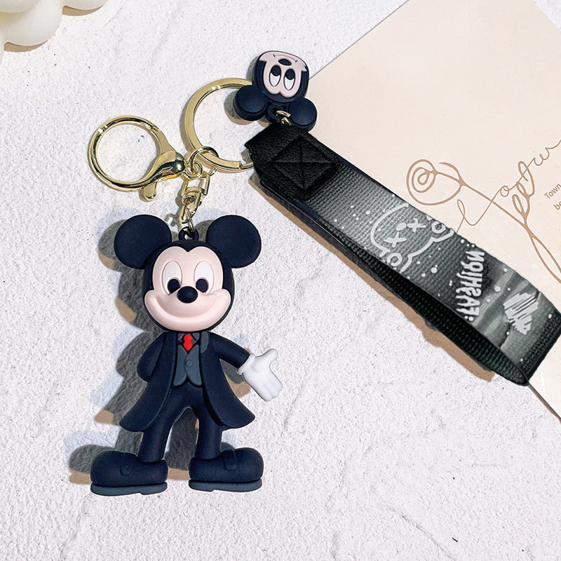 Mickey Minnie Mouse Strap Keychain