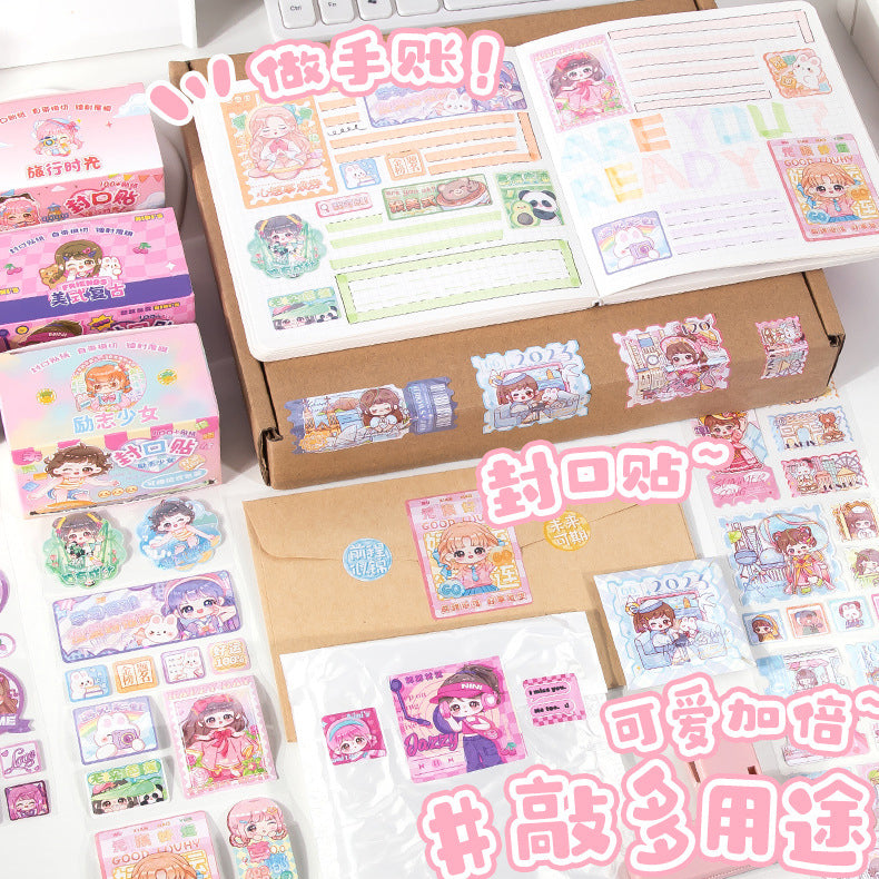 Mini Pattern Box Out Pre Cut Dolls Sticker