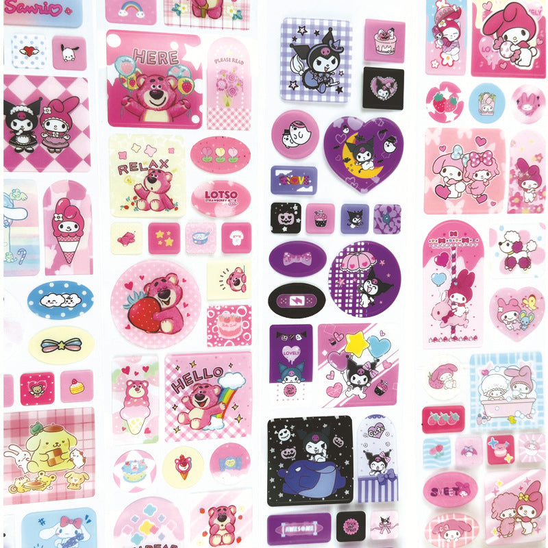 Boxed Pull-Out Pre Cut Sanrio Sticker Roll