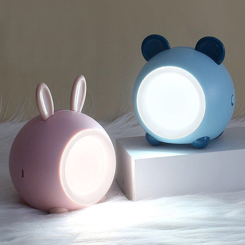 Bunny Head Portable Bedside Night Lamp