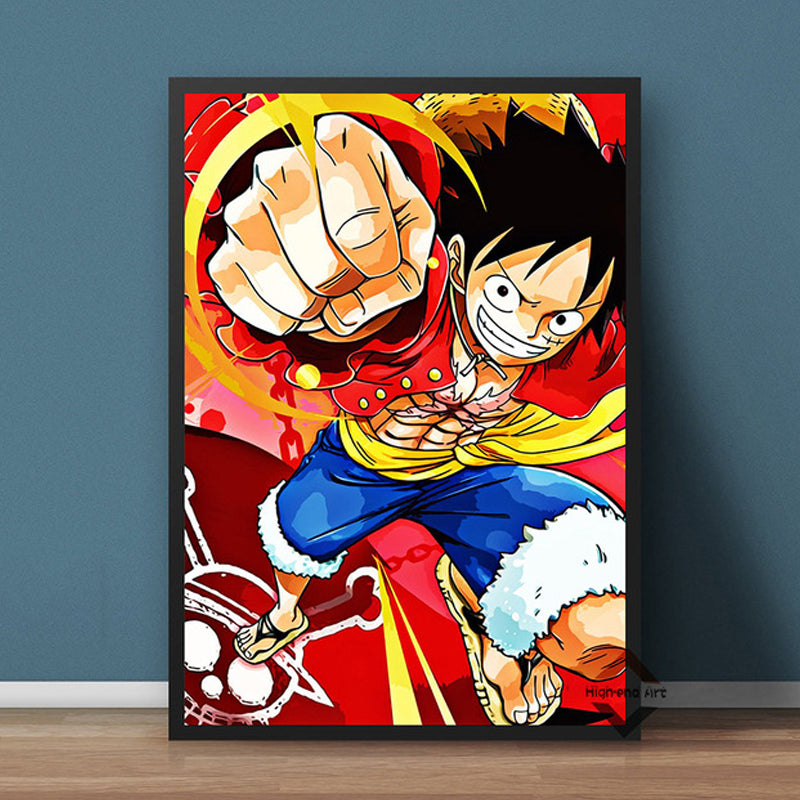 One Piece Crew Member Canvas Cloth Printed Poster