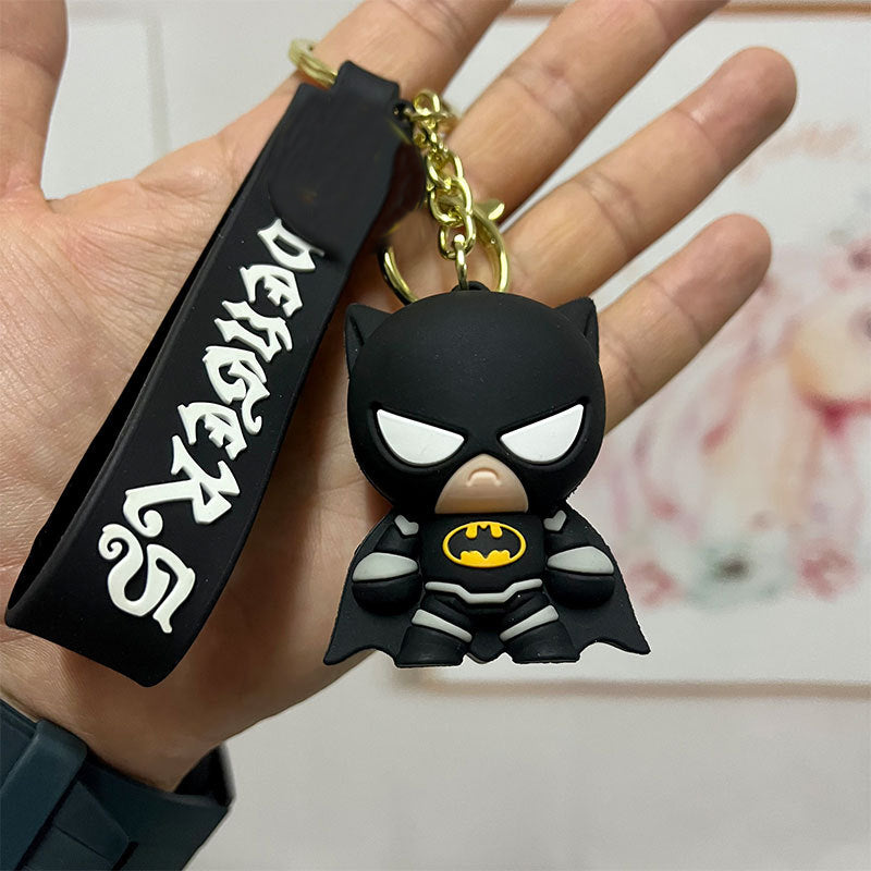 Batman Keychain with Rubber Strap