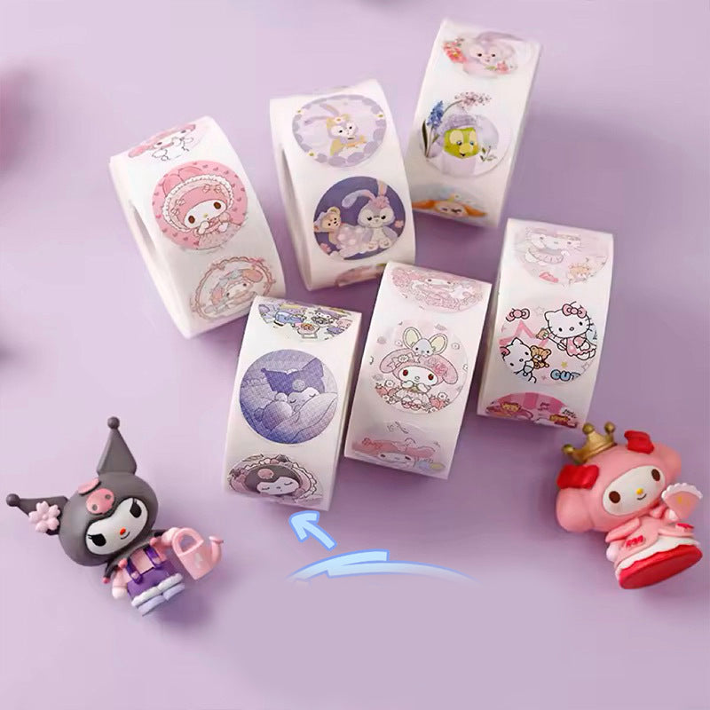 Sanrio Round Stickers Tape Roll