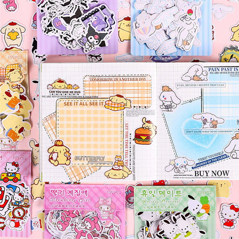 Mini Sanrio Liou Pre-Cut Sticker Pack of 100Pcs