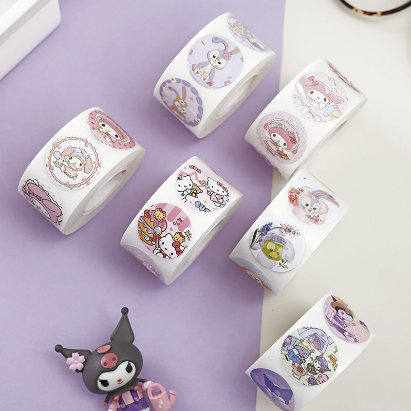 Sanrio Round Stickers Tape Roll