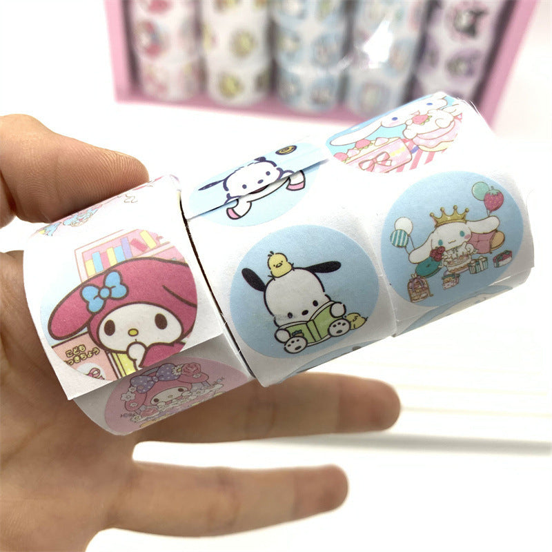 Sanrio Round Stickers Tape Roll