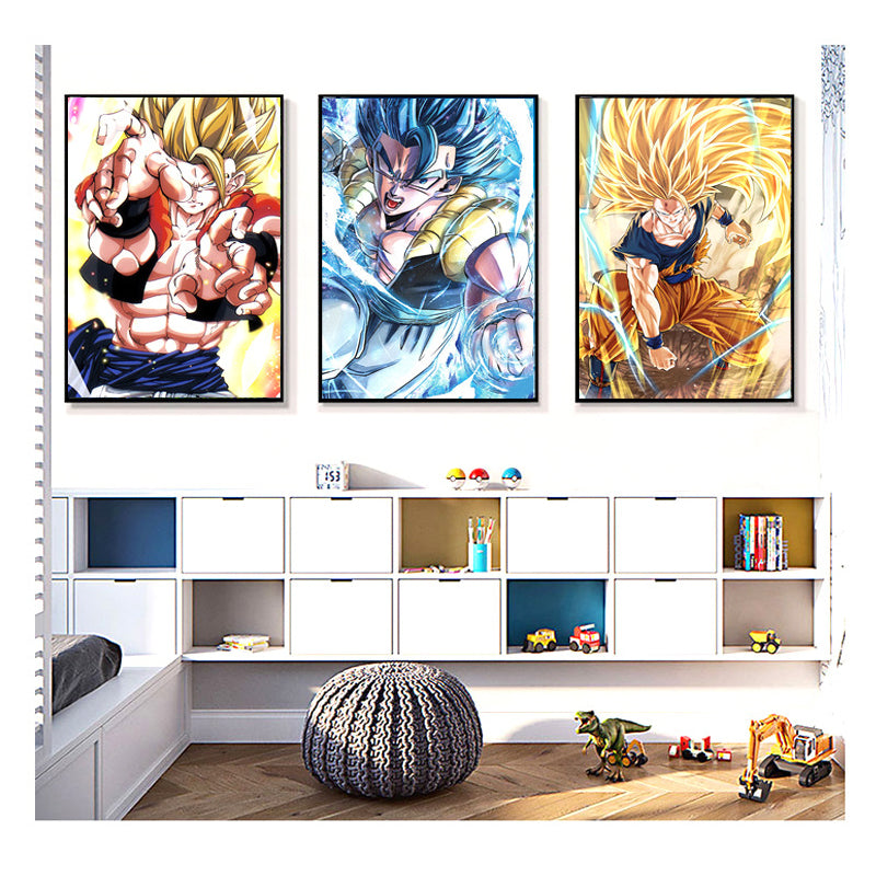 Dragon Ball Z Canvas Printed Gogeta Poster