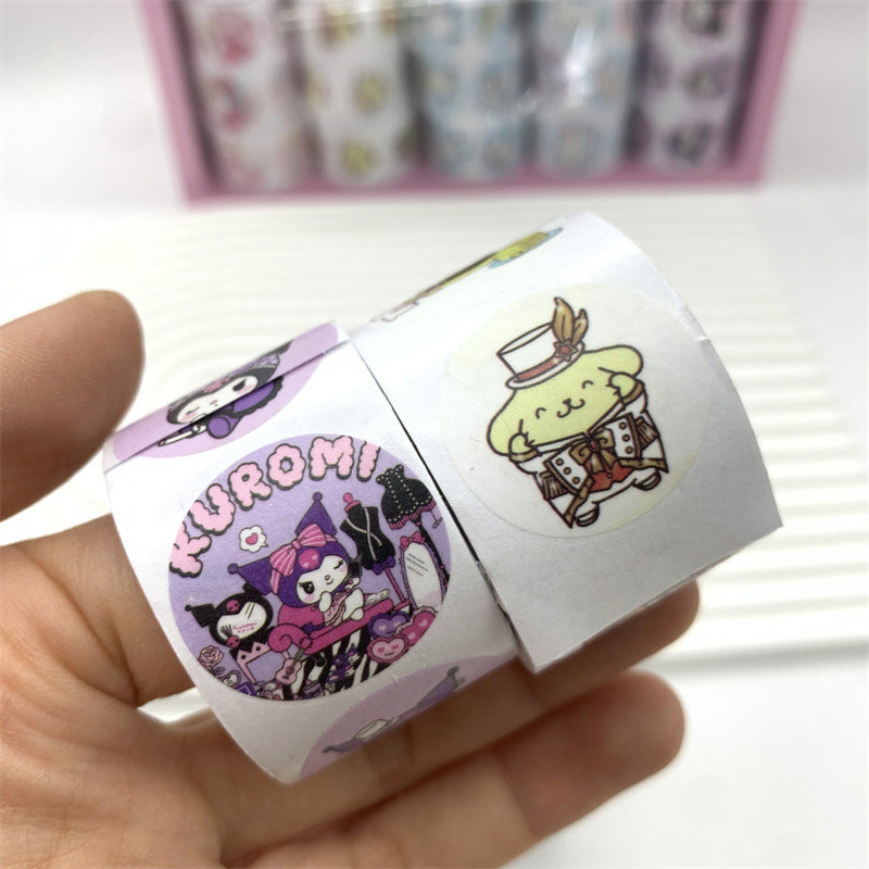 Sanrio Round Stickers Tape Roll